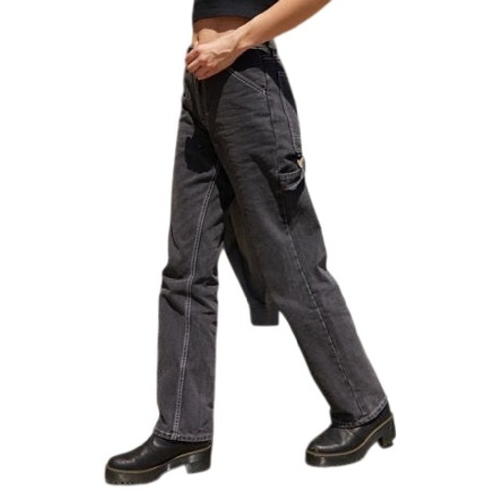 John Galt Black Crispina Carpenter Jeans Washed Black Size S